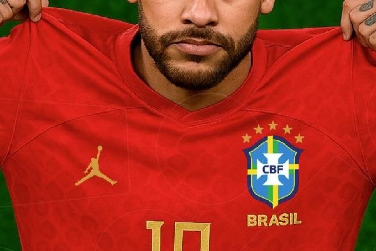 Novo uniforme da Seleção Brasileira para Copa de 2026 será vermelho e preto, de acordo com site 