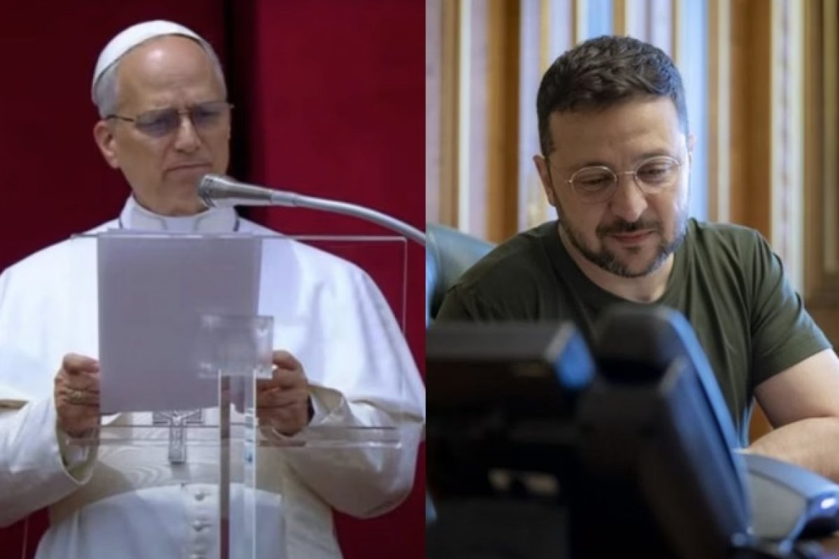 Zelensky detalha conversa por telefone com papa Leão XIV sobre guerra na Ucrânia 