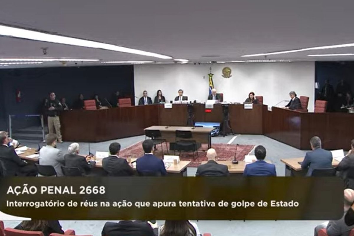 Ao vivo: STF ouve réus da tentativa de golpe de estado