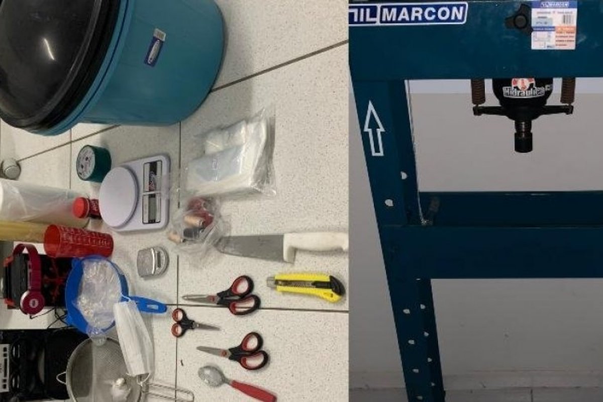 Três homens são presos por agentes da CIPE em laboratório de drogas