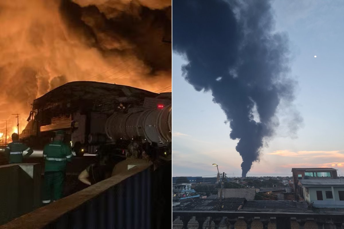 Vídeo: incêndio em galpões de fábricas no Distrito Industrial de Manaus mobiliza 200 bombeiros e é extinto após 40 horas; funcionária grávida ficou ferida