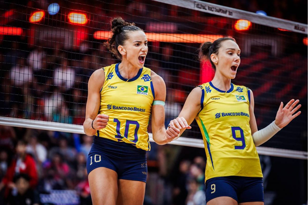 Brasil bate o Japão e conquista o bronze no Mundial de vôlei