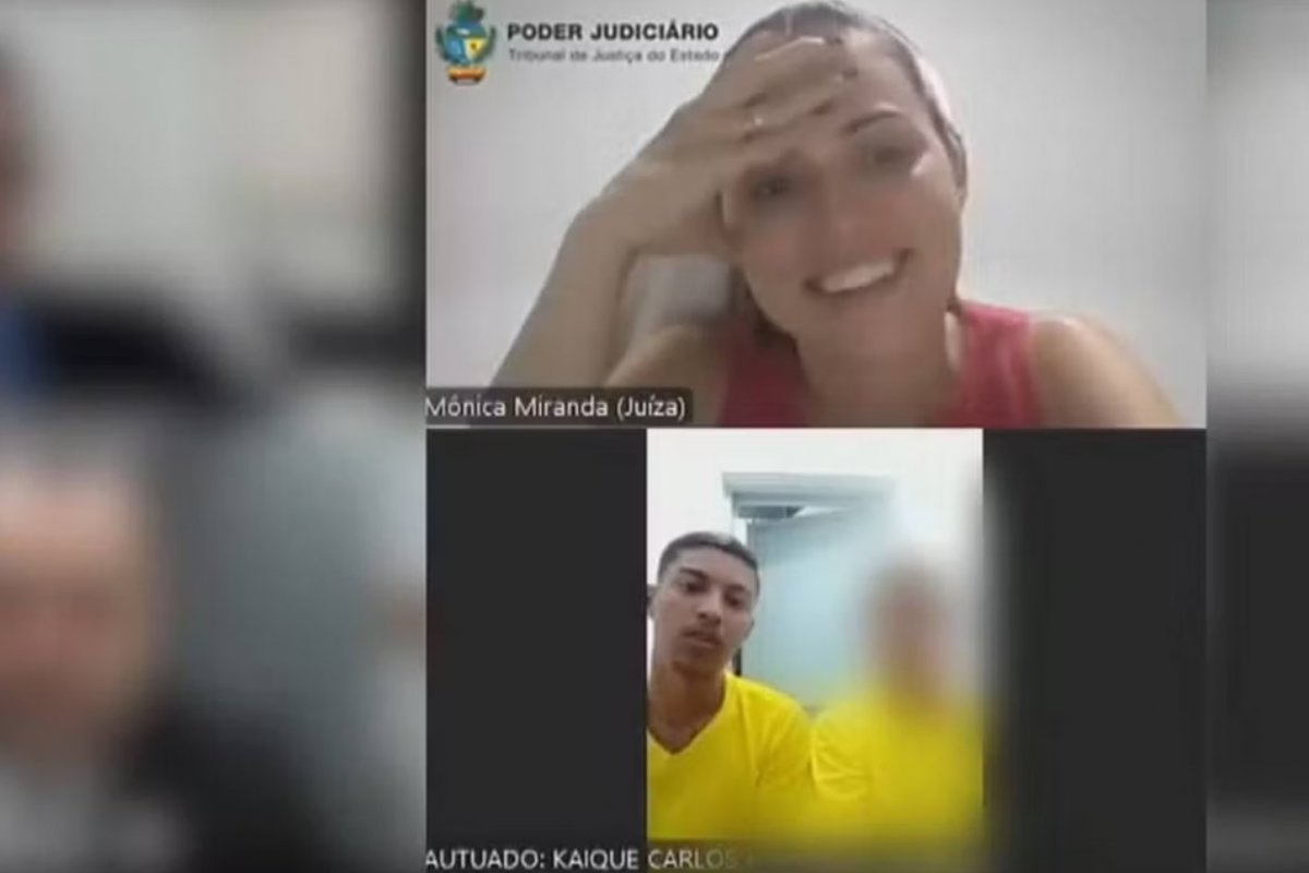 Vídeo: juíza ri durante audiência ao reencontrar preso: 'Você de novo?'