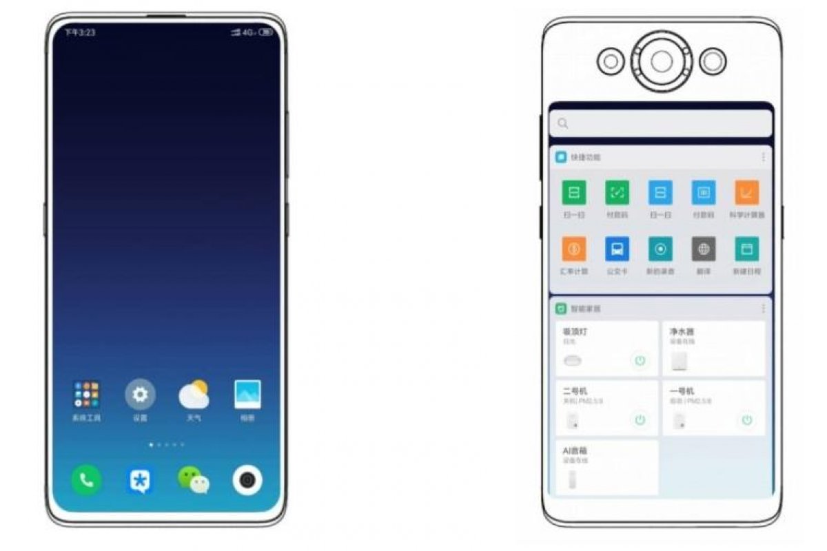Patente da Xiaomi sugere celular com tela na frente e atrás