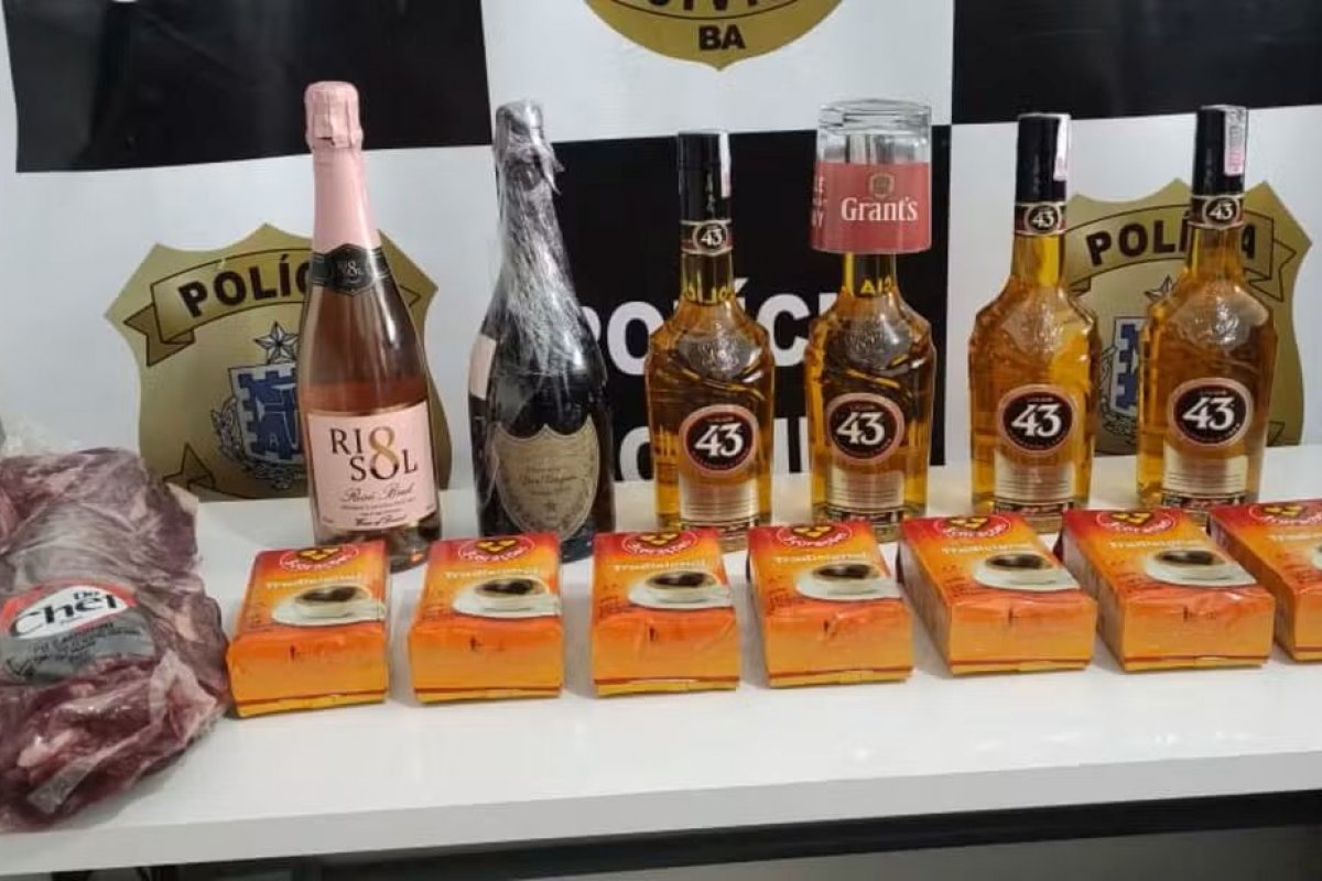Filé mignon, whisky e champanhe: funcionário é preso após furtar R$ 10 mil em produtos de distribuidora
