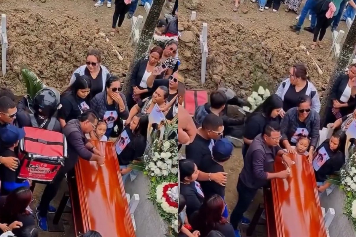 Vídeo: Motoboy se distrai e cai em cova na Venezuela; confira