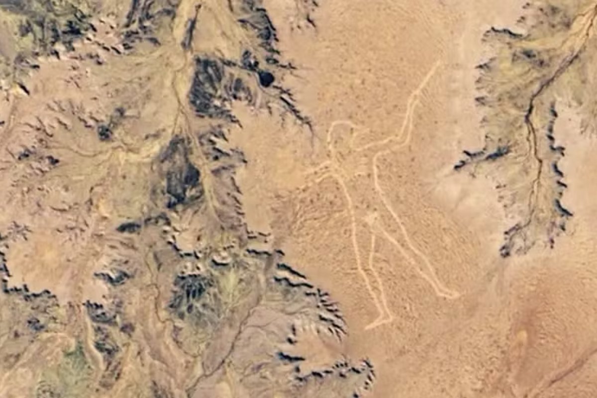 Deserto na Austrália tem desenho humano gigante de 3,5 km há quase 30 anos