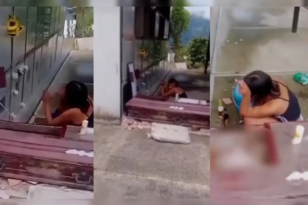 Vídeo: mulher desenterra marido para dar banho e trocar de roupa 