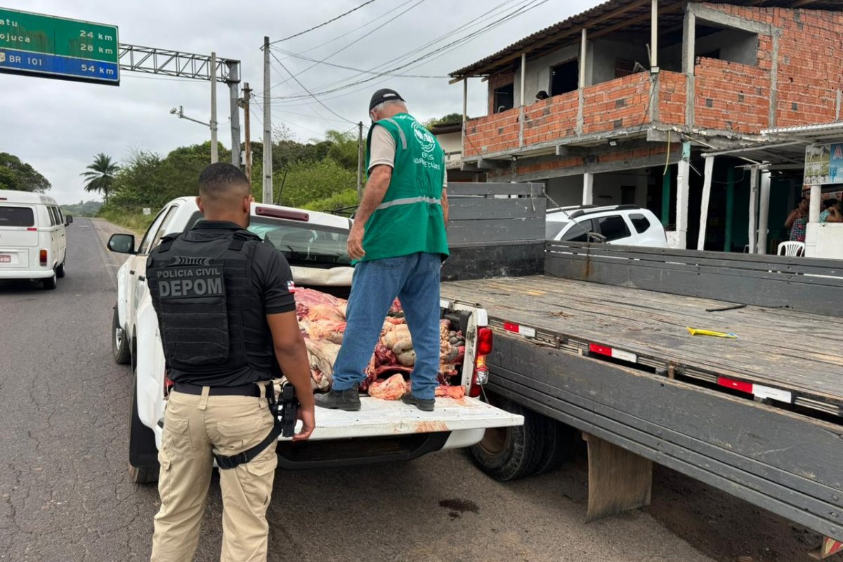 Dois homens são presos em flagrante por abate clandestino e venda de carne imprópria em açougue na Bahia