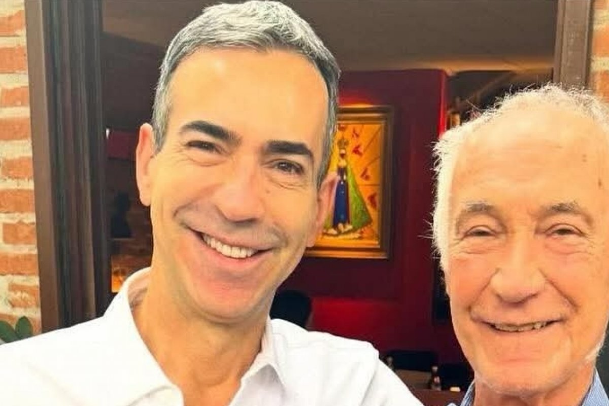 César Tralli encanta fãs ao publicar um clique raro ao lado do pai! 