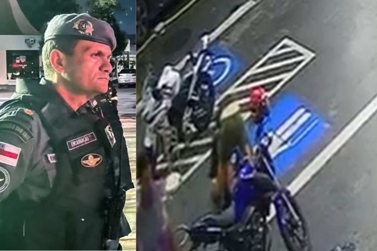 Vídeo: câmera de segurança em posto de gasolina flagra coronel da PM agredindo esposa 