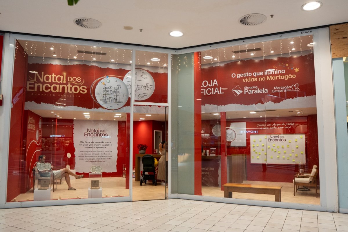 Natal dos Encantos, no Shopping Paralela, beneficia Martagão Gesteira!