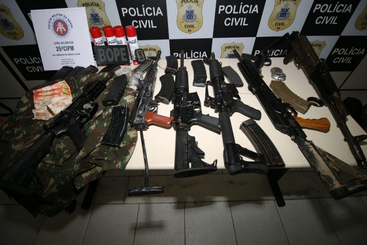 Bahia tem redução em mais de 30% das mortes violentas após apreensão de armas de fogo