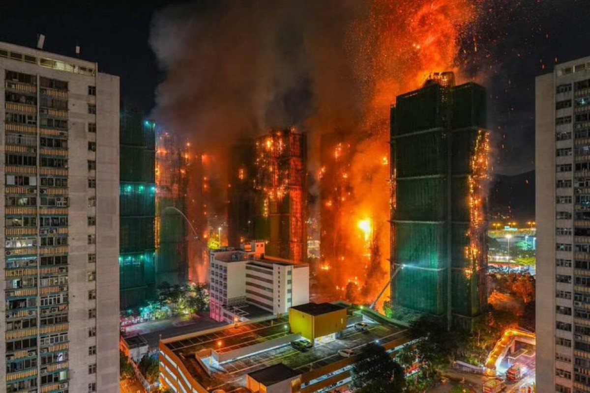 Número de mortos no incêndio em Hong Kong sobe para 44; confira novas informações