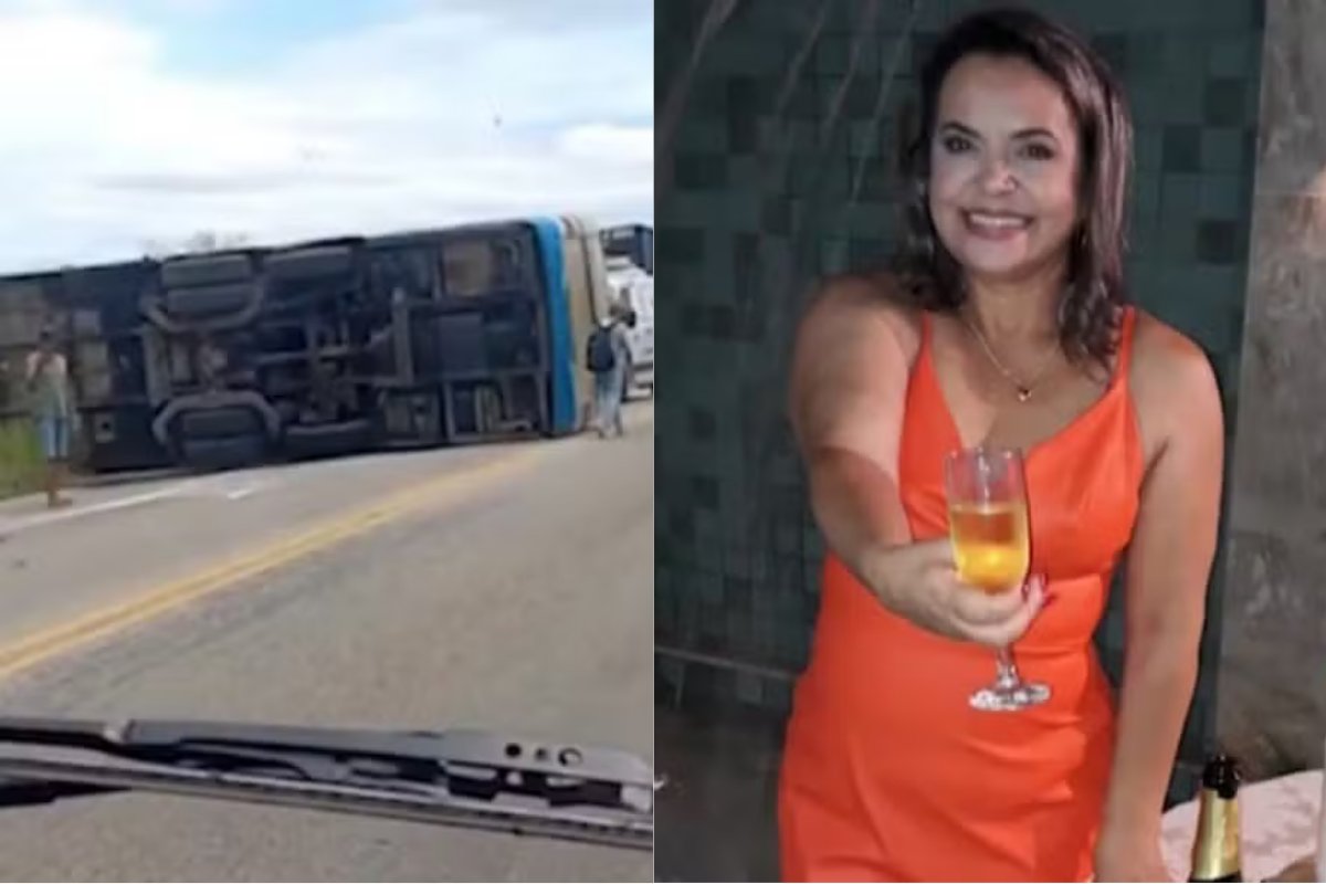 Batida entre carro e ônibus mata uma pessoa e deixa outras oito pessoas feridas 