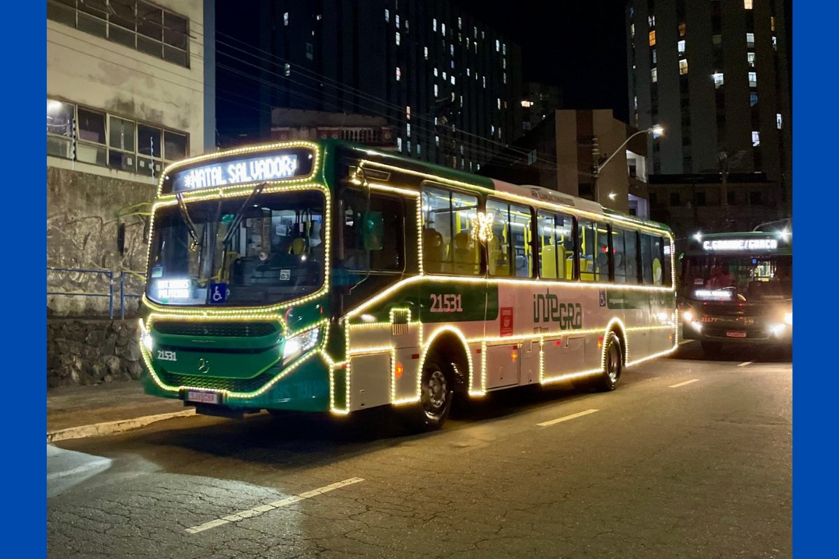 Veículos e equipamentos do transporte público de Salvador contam com gratuidade e operação especial em celebração ao Natal