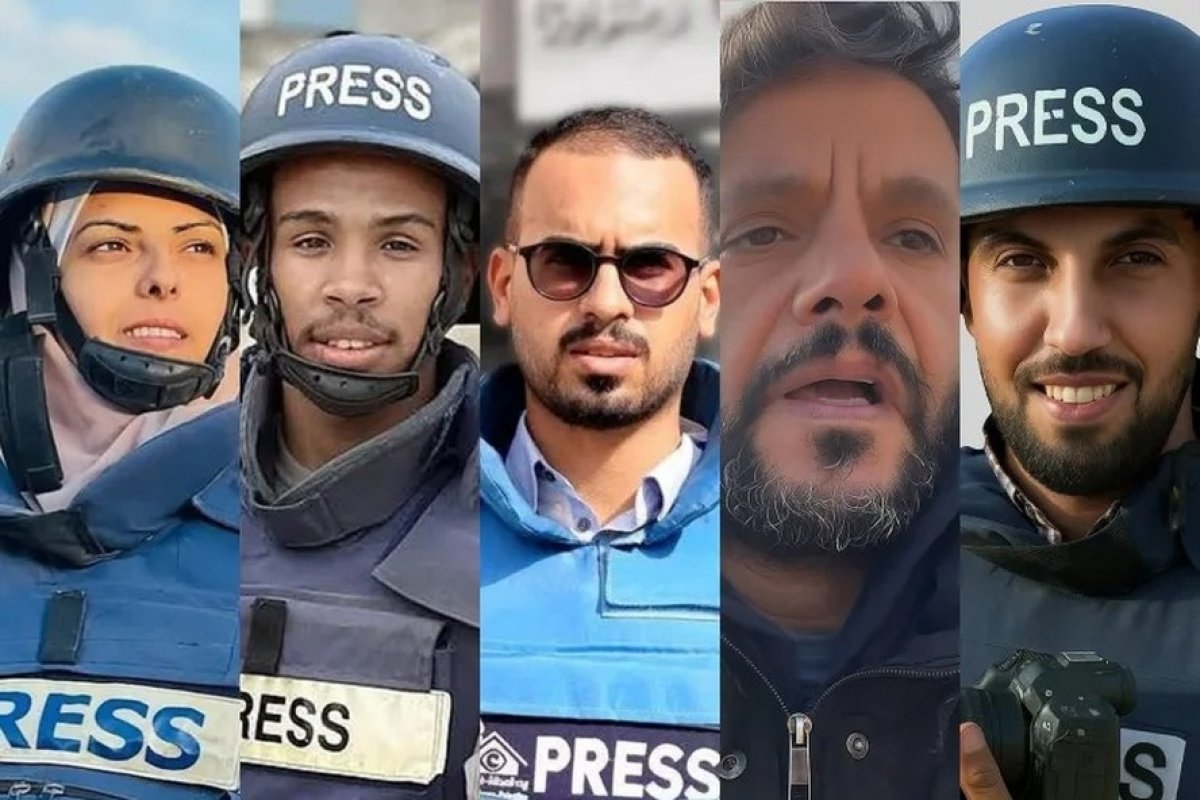 Quase metade dos jornalistas assassinados no mundo em 2025 era de palestinos em Gaza