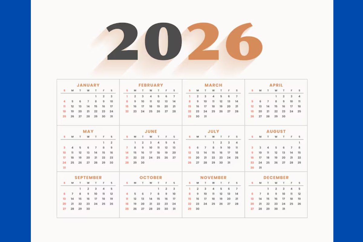 Governo divulga calendário de feriados e pontos facultativos em 2026; confira