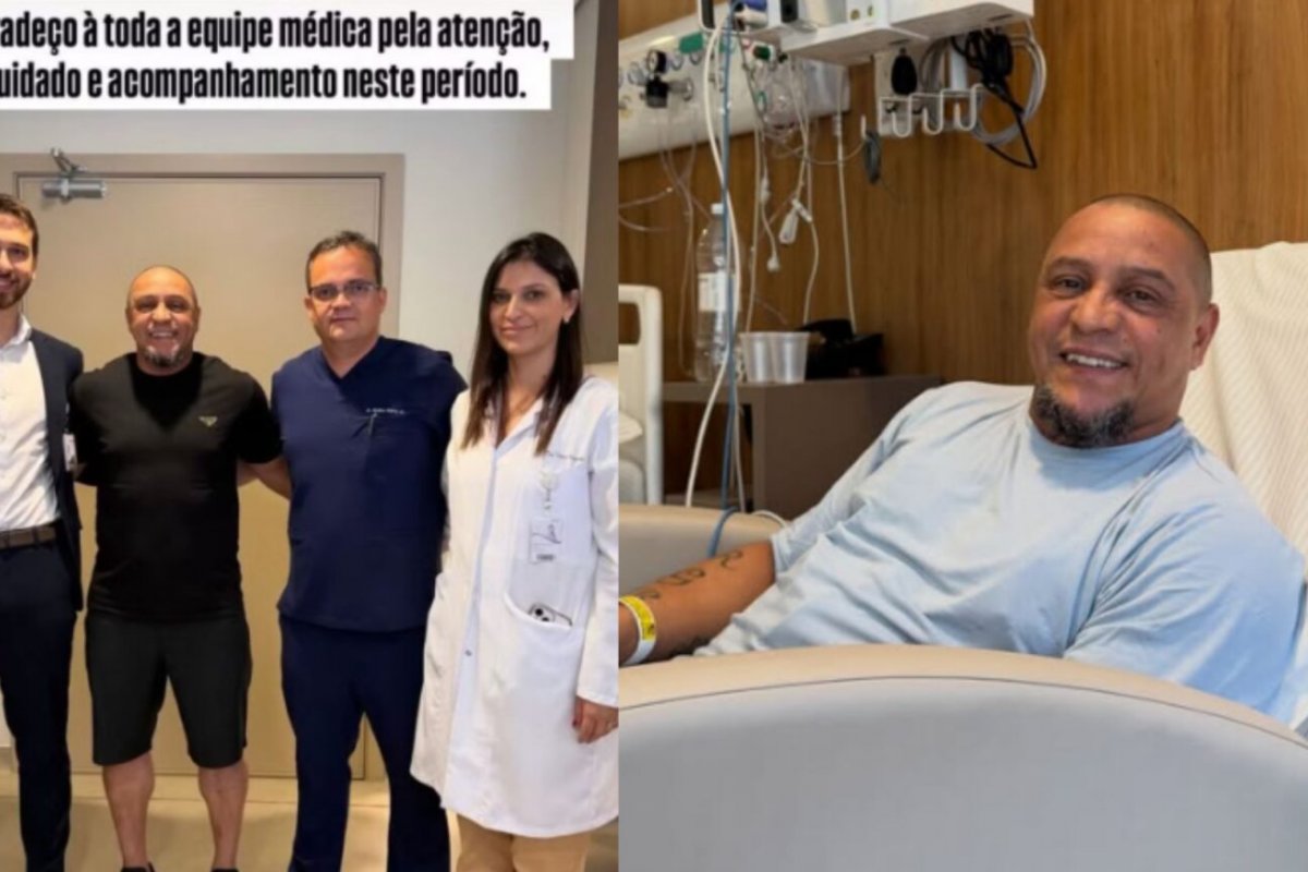 Após procedimento cardíaco, jogador Roberto Carlos recebe alta!