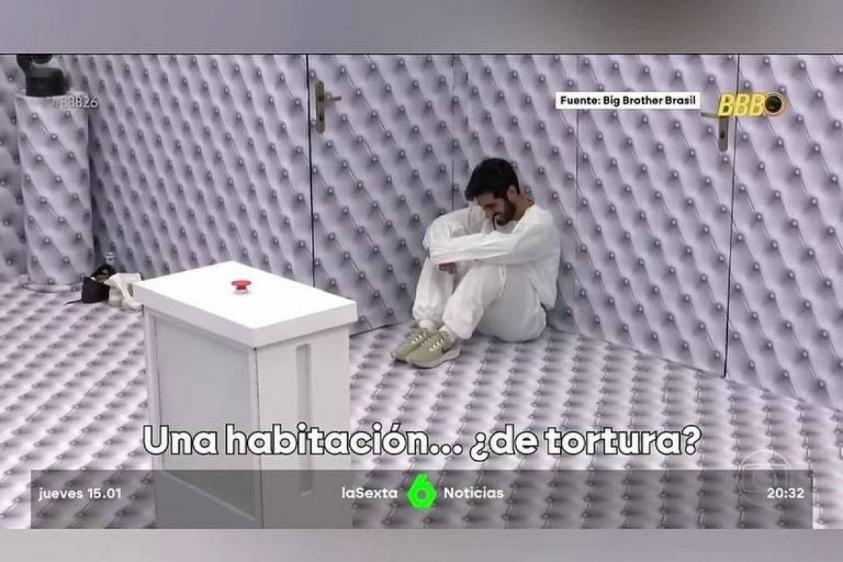 BBB 26: Canal espanhol repercute Quarto Branco e o chama de 'tortura'!