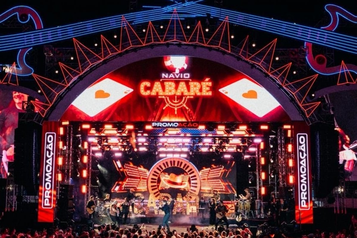 Navio Cabaré 2026 reúne Natanzinho Lima, Leonardo, Maiara & Maraisa, Alexandre Pires, Amado Batista e mais estrelas em alto-mar!