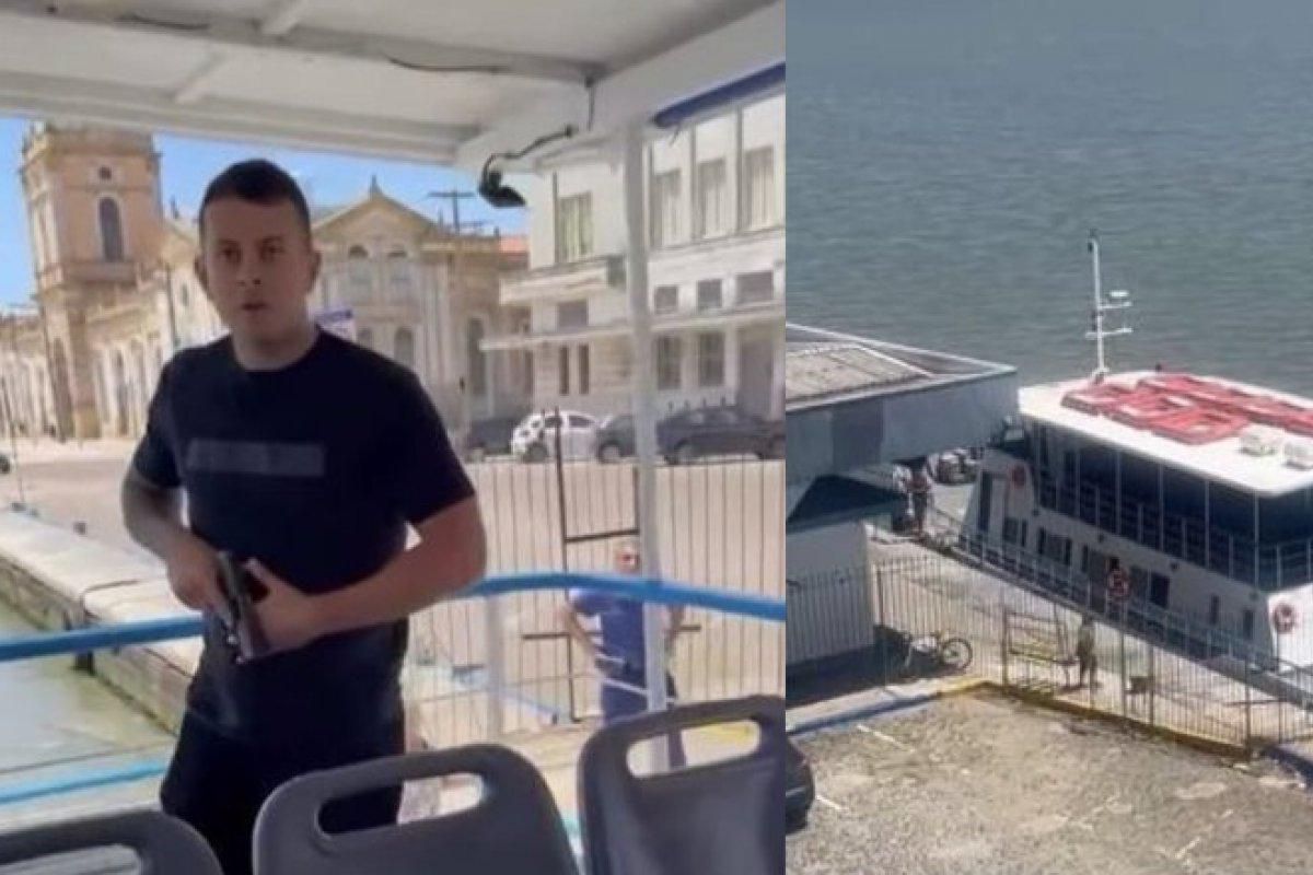 Vídeo: homem é baleado por policial militar durante travessia de balsa na Lagoa dos Patos