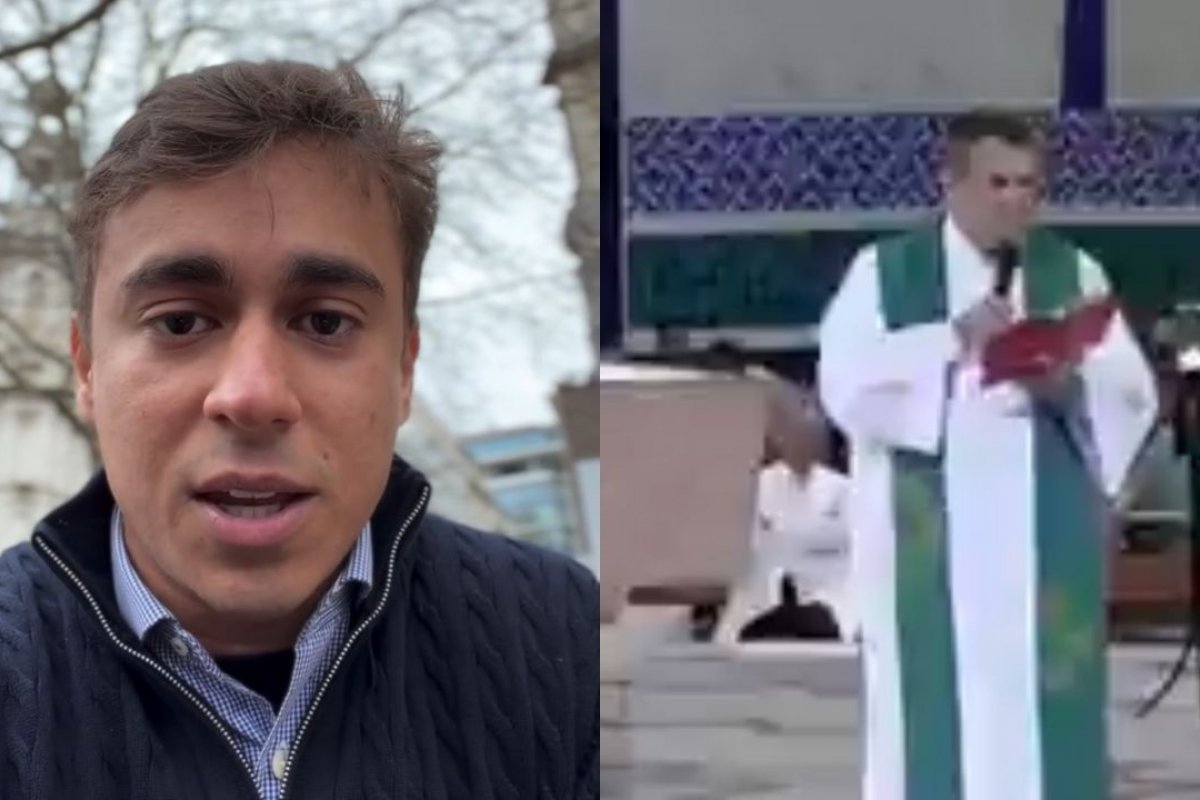 Vídeo: Nikolas Ferreira rebate crítica de padre sobre marcha a Brasília e defesa do armamento