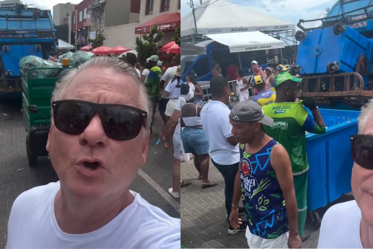 Vídeo: Prefeitura de Salvador é crítica após caminhão de lixo passar no meio da Festa de Iemanjá