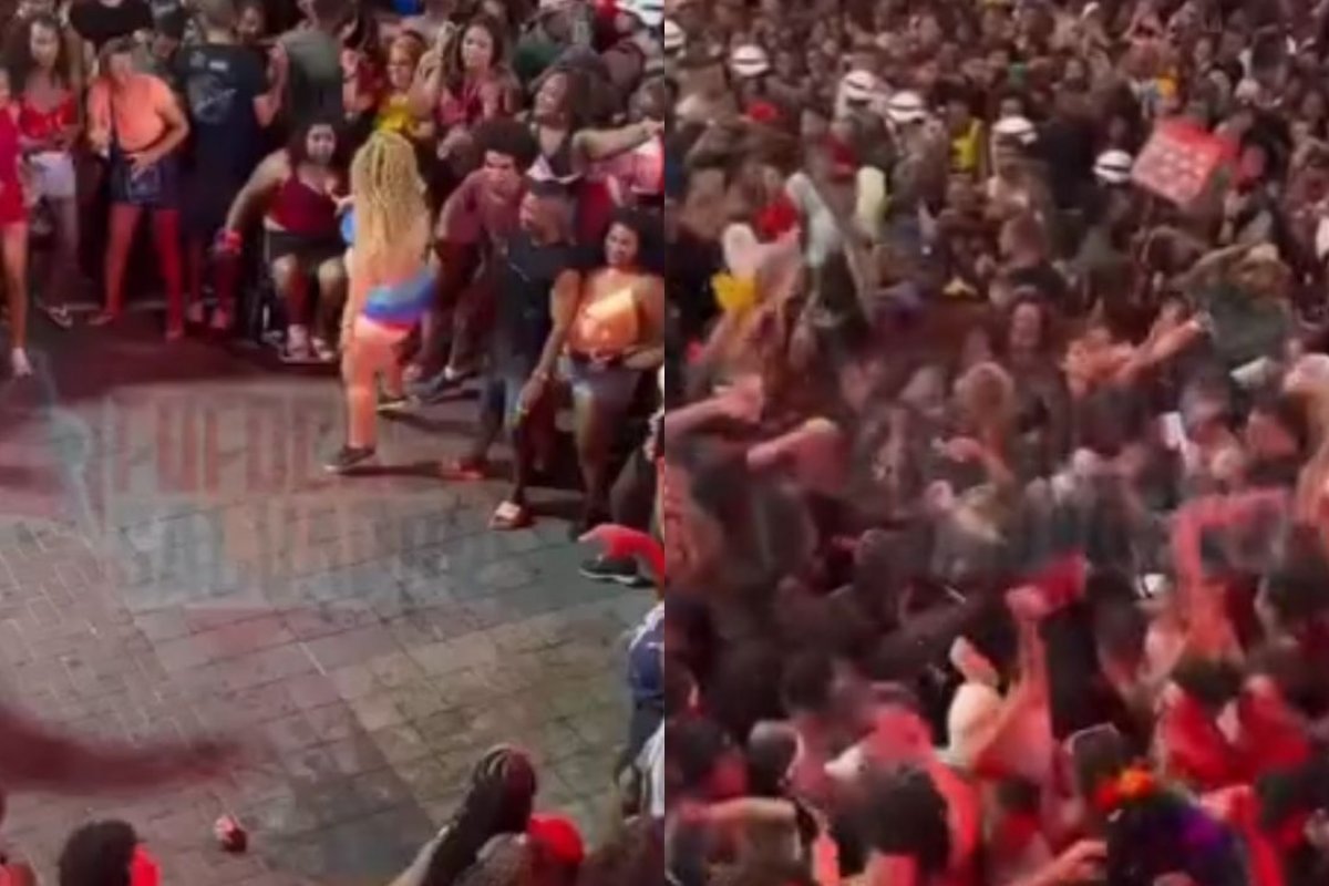 Vídeo: Cadeirante é pisoteada durante trio de Xanddy Harmonia na Melhor Segunda-Feira 