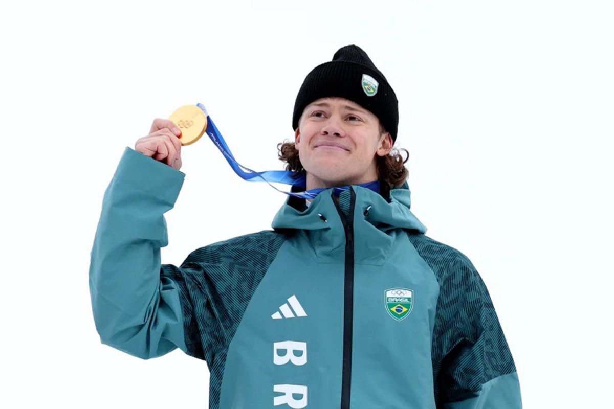 Ouro histórico de Lucas Pinheiro amplia visibilidade da parceria entre Moncler e Time Brasil nos Jogos de Inverno! 