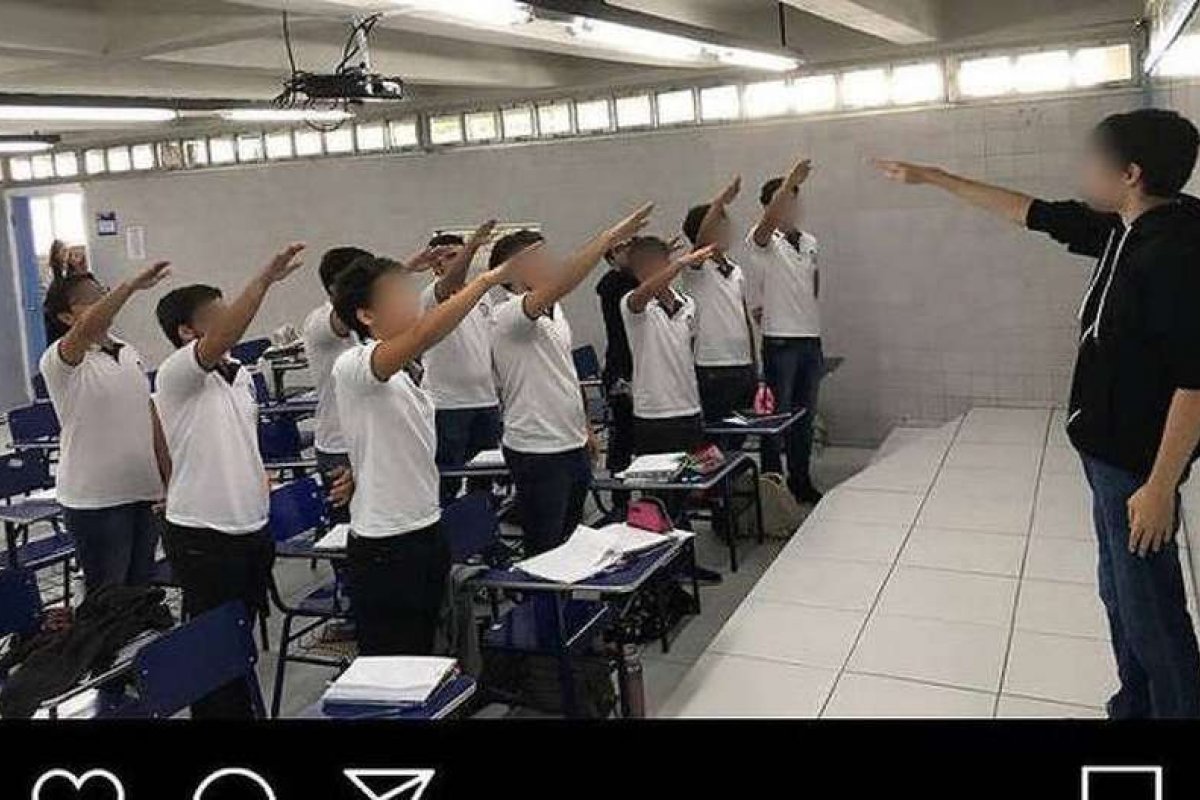 Estudantes fazem saudação nazista em sala de aula no Recife 