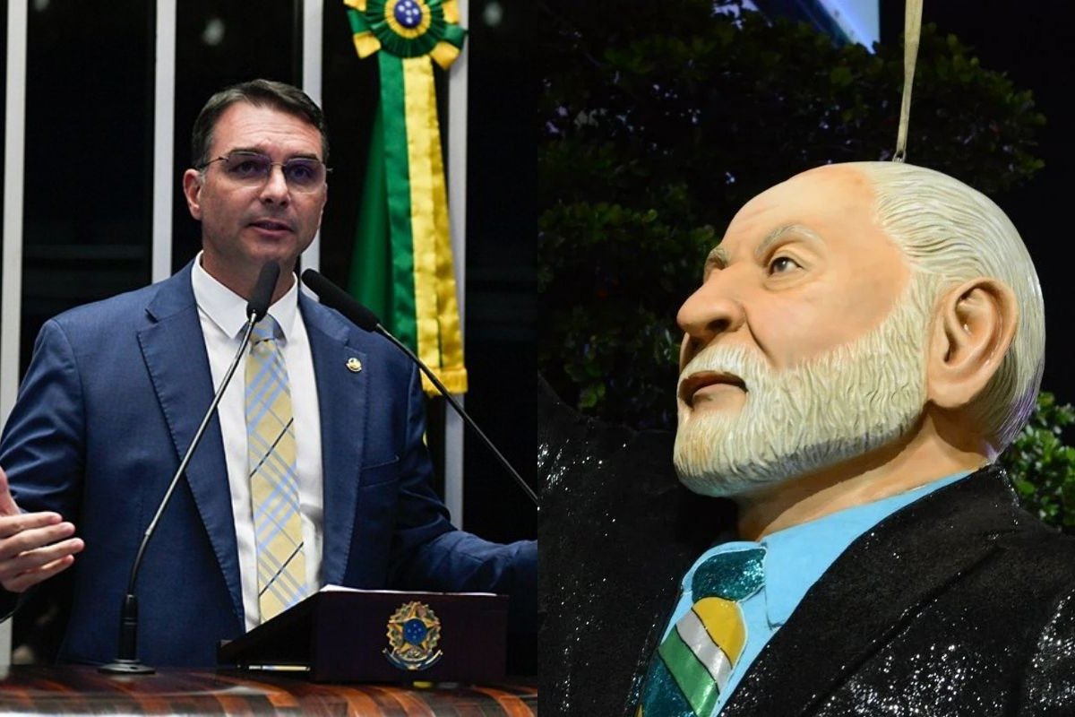 Flávio Bolsonaro comemora rebaixamento de escola de samba que homenageou Lula