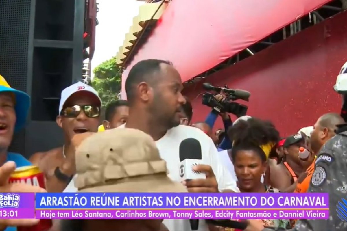 Vanderson Nascimento é atingido por policial durante transmissão do Arrastão nesta quarta (18)