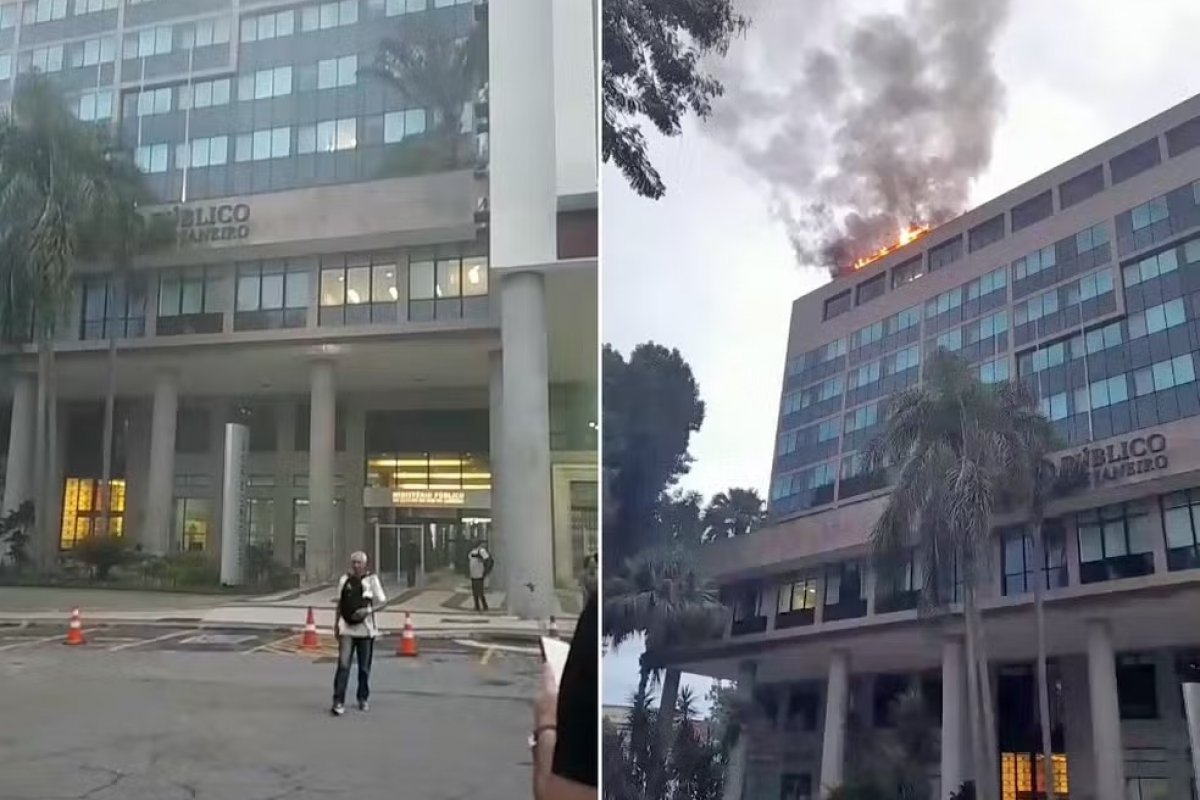 Sede do Ministério Público do Rio de Janeiro pega fogo; não houve feridos 