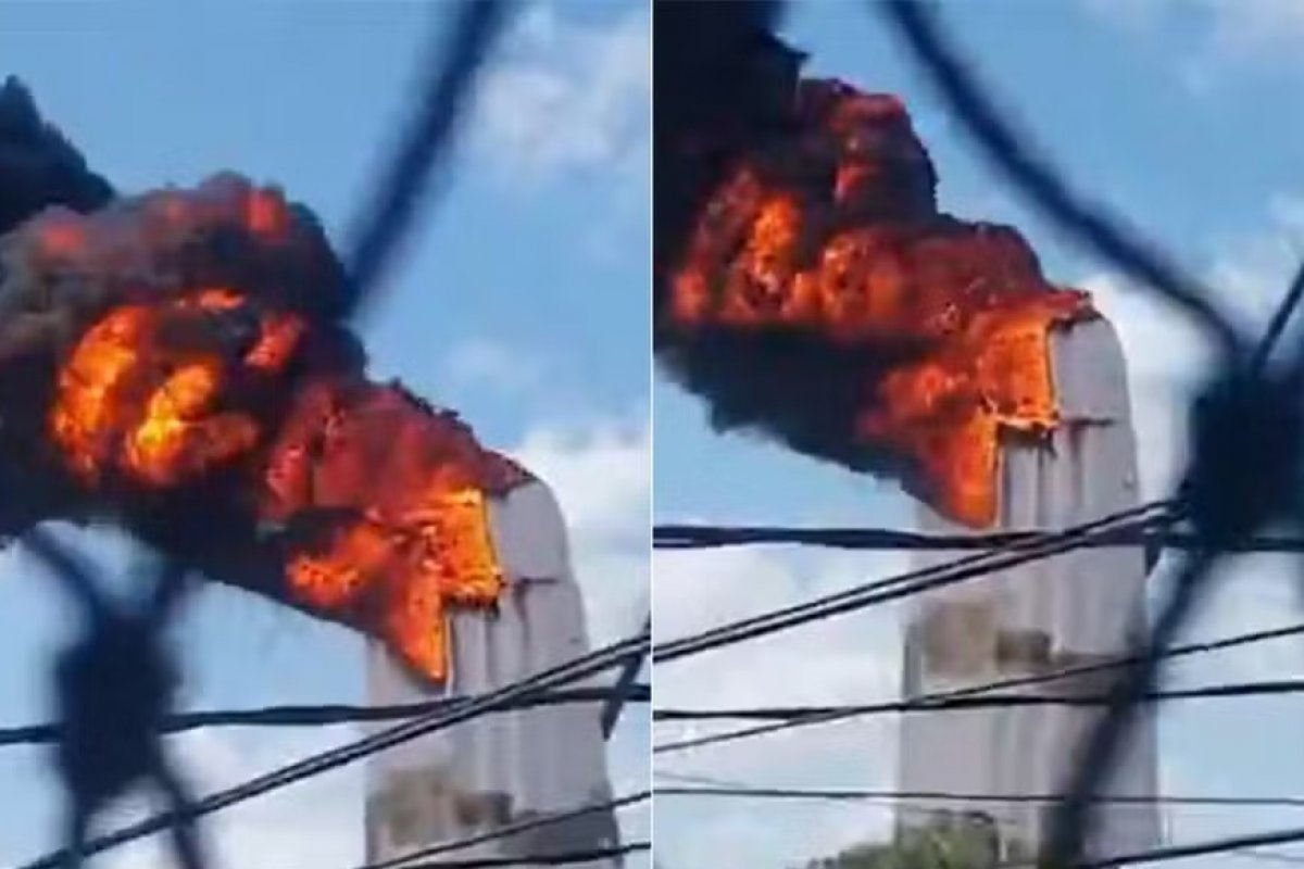 Vídeo: Fogo destrói estátua de Nossa Senhora de Fátima que estava em construção em Natal