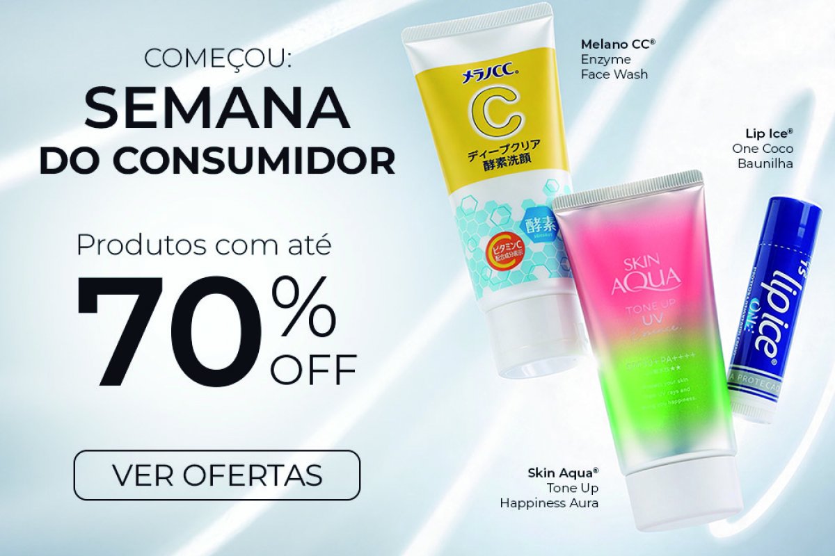 Rohto Mentholatum anuncia descontos de até 70% na Semana do Consumidor 2026!