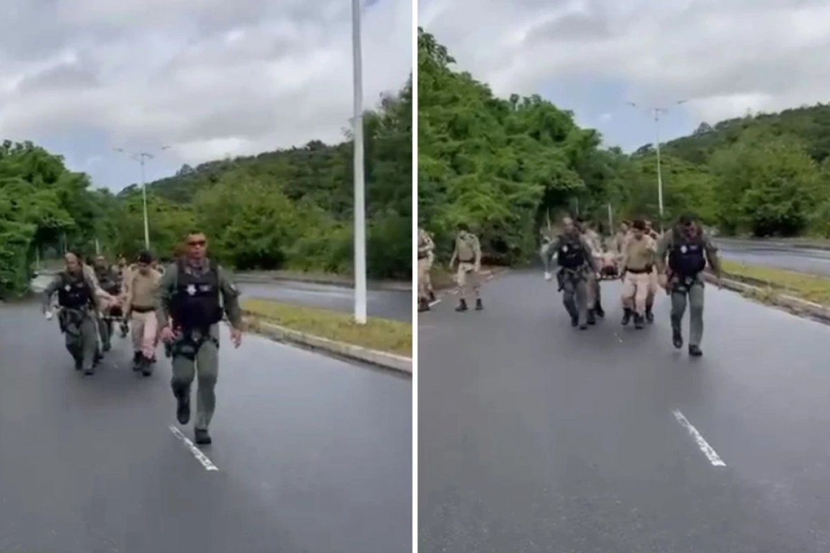 Policial militar é atropelado durante blitz em Salvador e resgatado de helicóptero