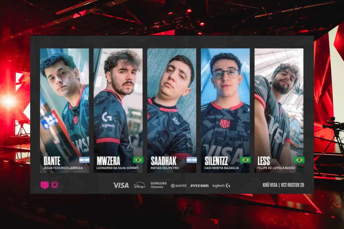 Valorant Champions Tour Américas: equipe da KRU estreia formação oficial com três brasileiros na competição