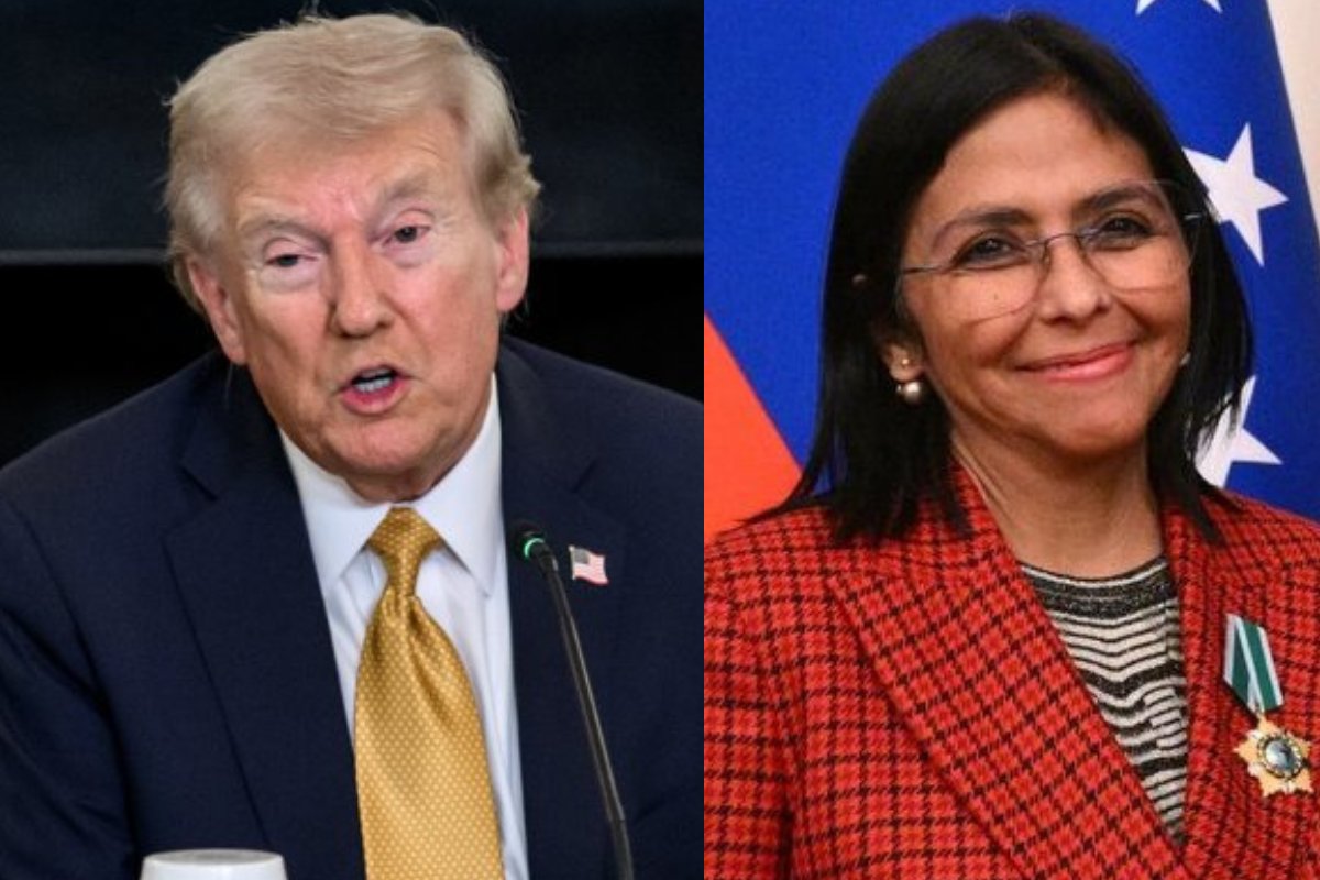Trump retira sanções de Delcy Rodríguez em nova aproximação com regime da Venezuela