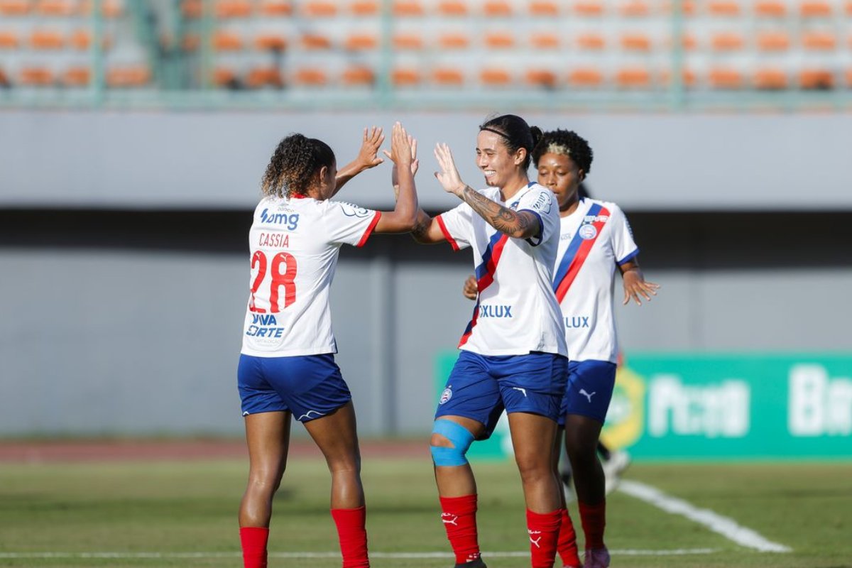 Bahia embala quarta vitória e entra no G-3 do Brasileiro Feminino