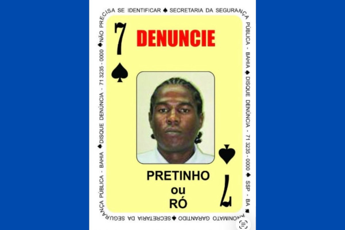 'Baralho do Crime': 7 de Espadas é morto pela PM em Mata de São João