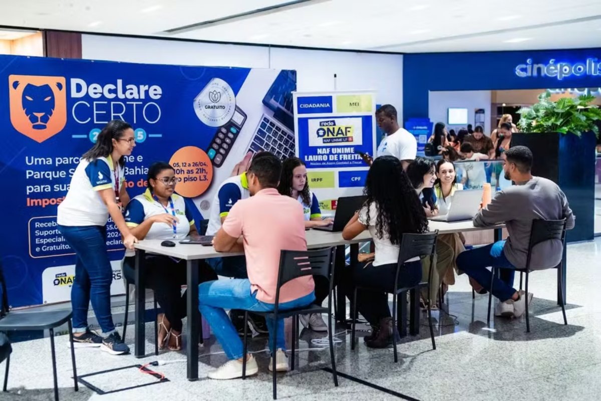 Shopping de Lauro de Freitas recebe ação gratuita para auxiliar quem precisa realizar a declaração do Imposto de Renda