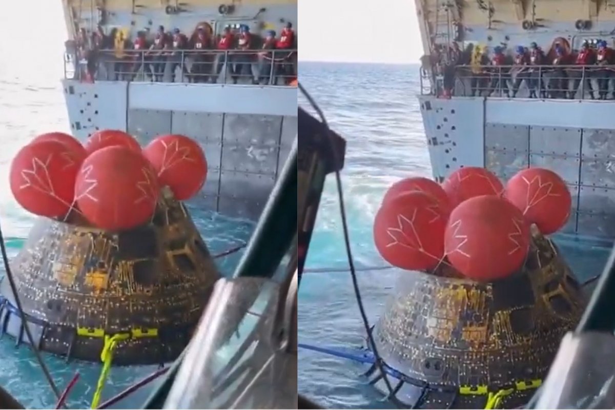 Vídeo: Equipes da Nasa resgatam cápsula Orion da missão Artemis II 
