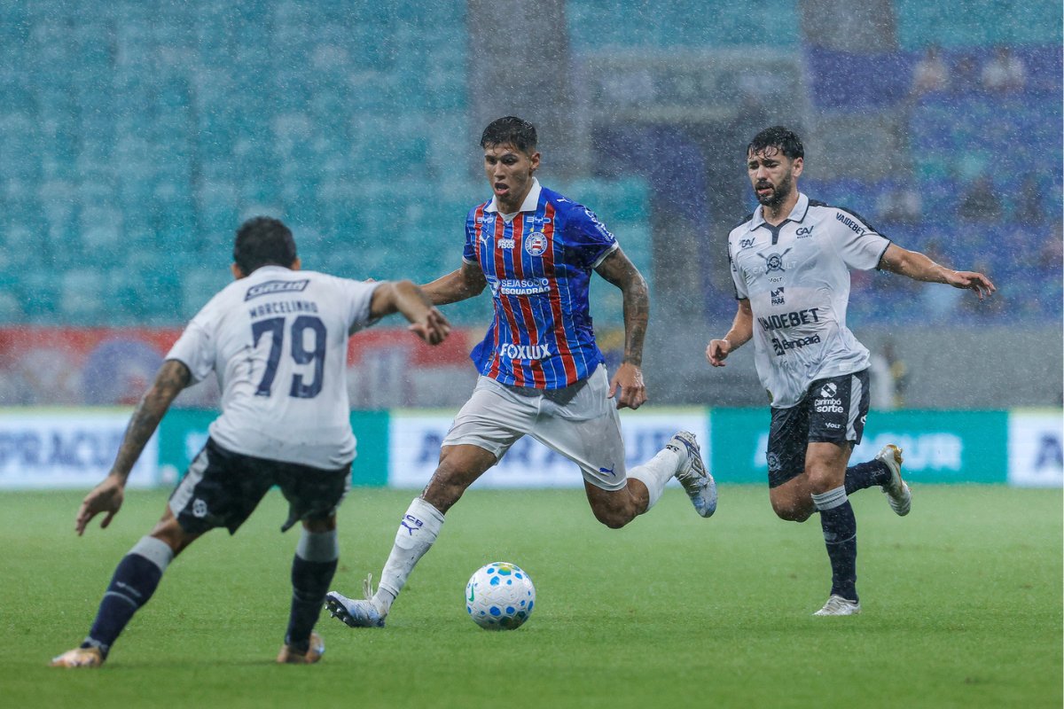 Bahia perde para o Remo sob chuva na Fonte Nova e se complica na Copa do Brasil 
