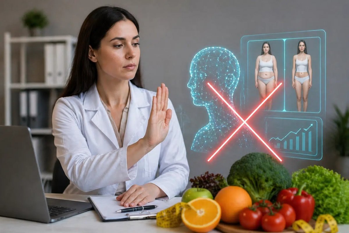 Nutricionistas ficam proibidos de usar IA para simular resultados e imagens