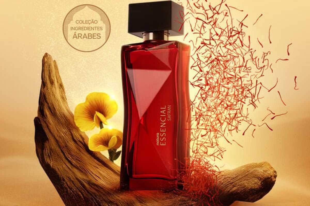 Desenvolvido na cidade de Dubai, Natura traz leitura autoral da perfumaria árabe com o novo Essencial Safran!