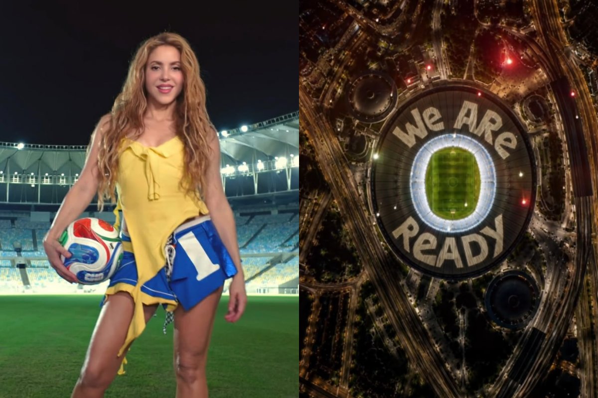 Vídeo: Shakira anuncia "Dai Dai", música oficial da Copa do Mundo com clipe gravado no Maracanã