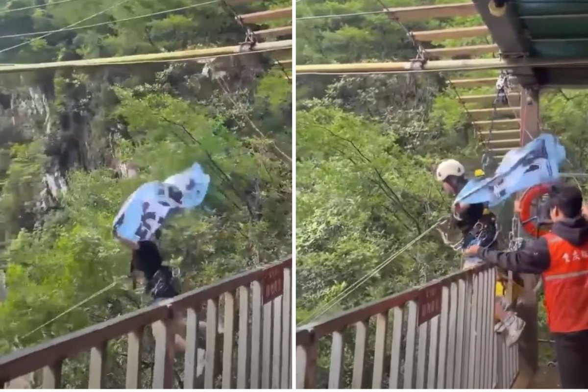 Vídeo: Adolescente morre depois de cair de tirolesa na China