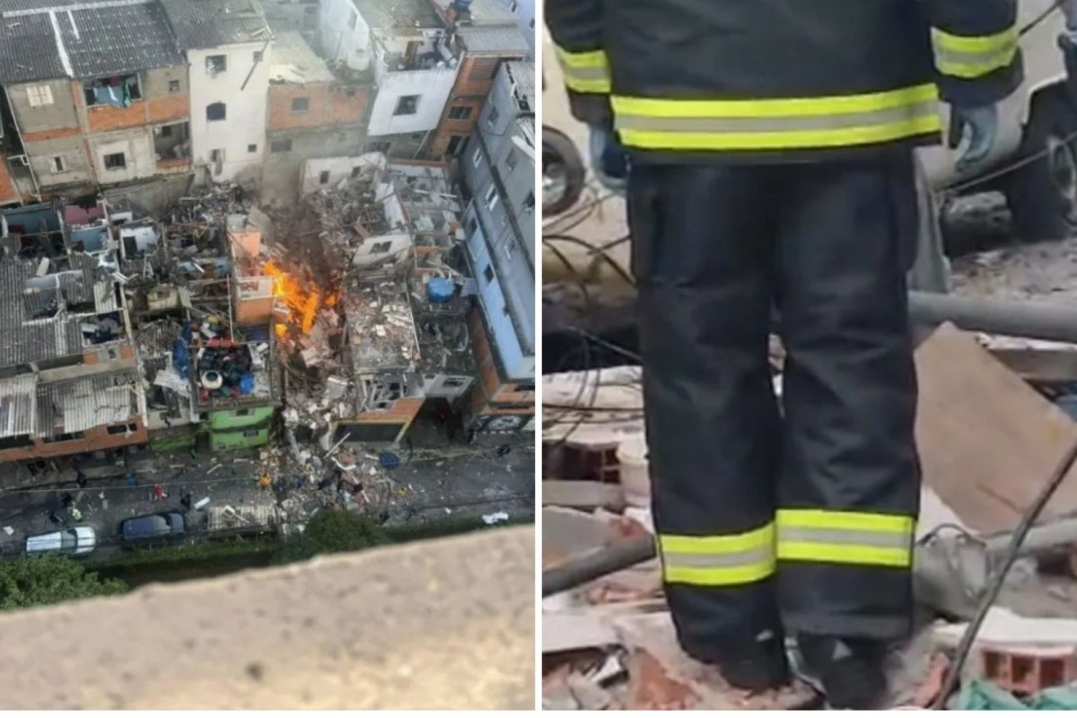 Vídeo: Gás explode e causa incêndio em casas na Zona Oeste de São Paulo