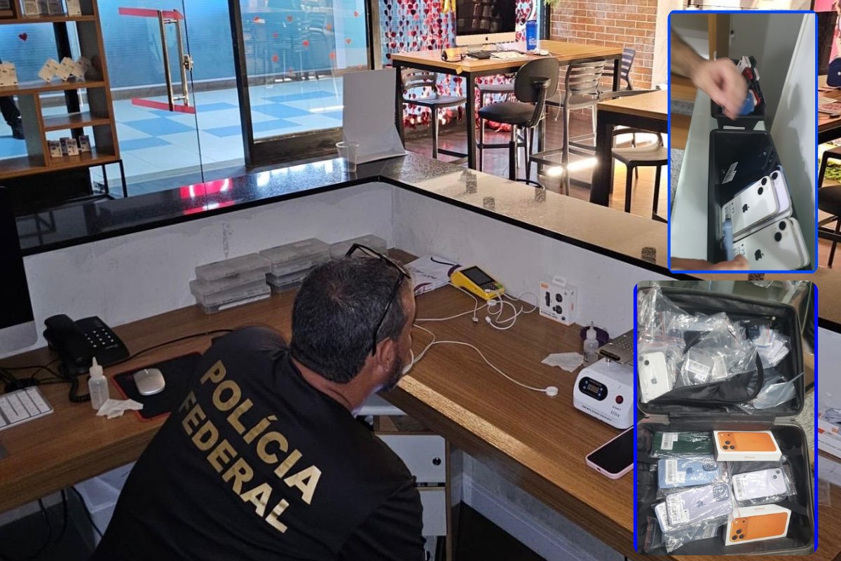 Polícia Federal investiga endereço em Salvador em operação contra comércio ilegal de produtos eletrônicos